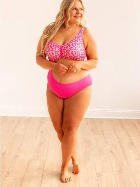Pink Leopard One Piece Swimsuit